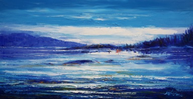 The magical light of the Fairy Isles Loch Sween 16x30